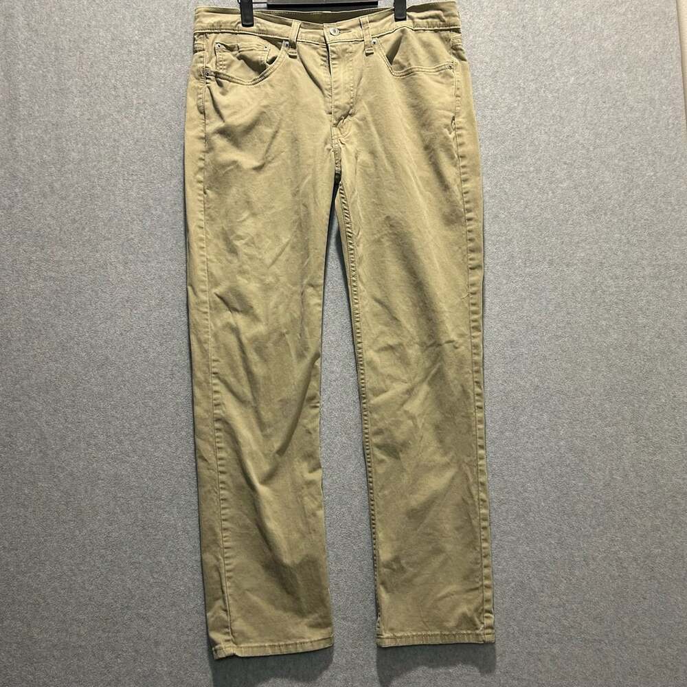 Levi's 514 Tan Straight Fit Pants Size 34x32